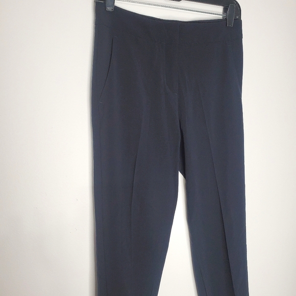 35) ARMANI COLLEZIONI Women's Blue Cigarette Pressed Pants Sz. 4 - Picture 6 of 8